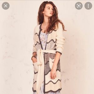 NWT Loveshackfancy Dallas duster sweater